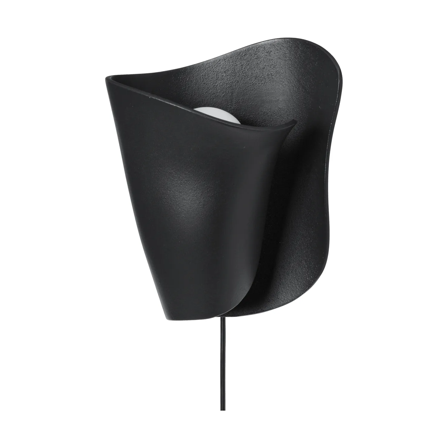 Oyster wall sconce væglampe, Black Ferm Living