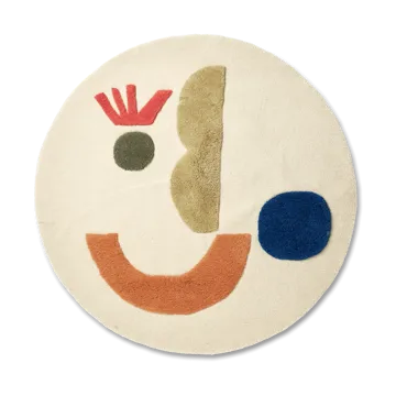 Panto tuftet tæppe - Off white, Ø130 cm - Ferm Living