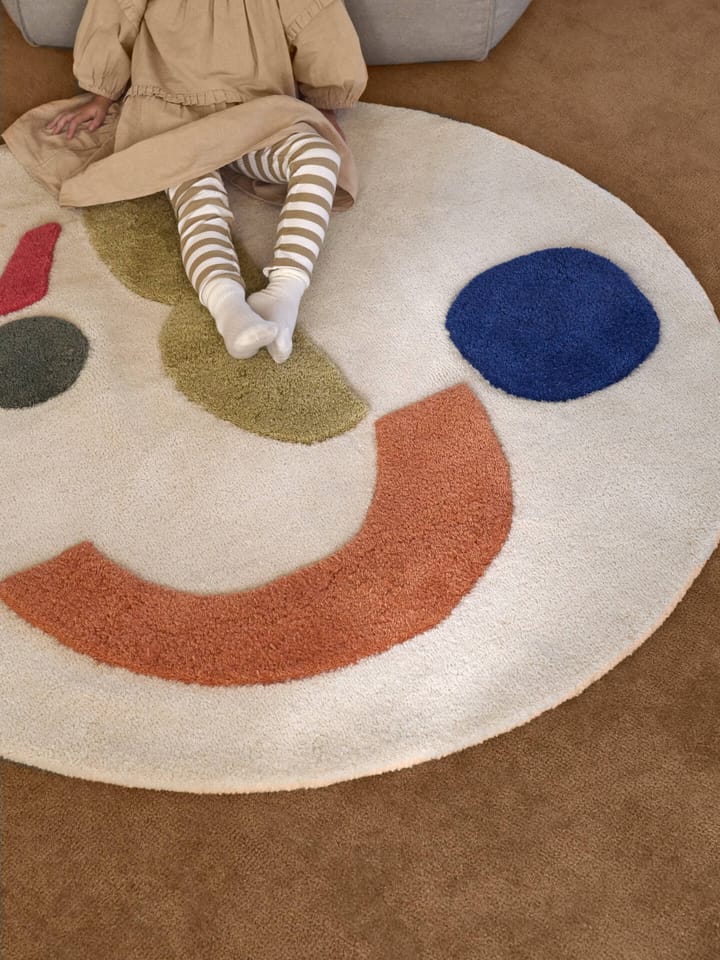Panto tuftet tæppe, Off white, Ø130 cm Ferm Living