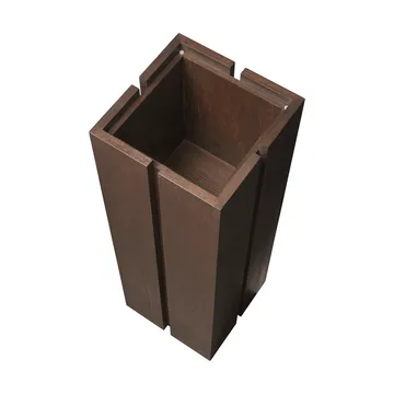 Parcel piedestal - Dark stained, 30x30x90 cm - Ferm Living