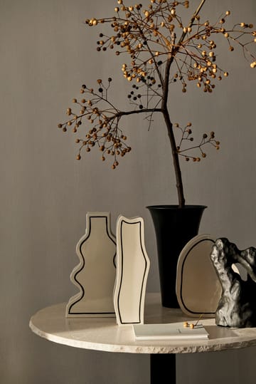 Paste vase curvy 36 cm - Offwhite - ferm LIVING