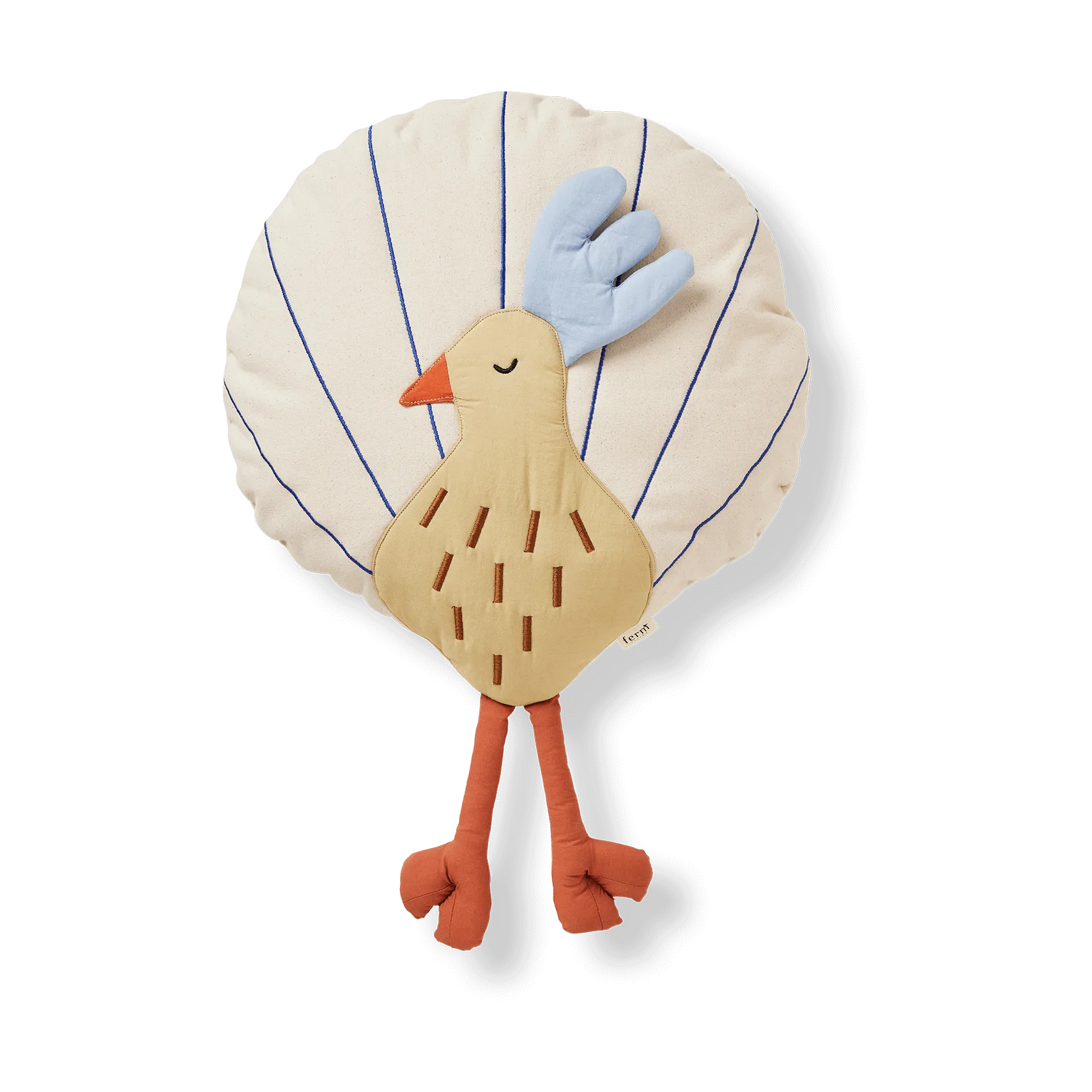 Peacock pude, Silver Fern-undyed Ferm Living