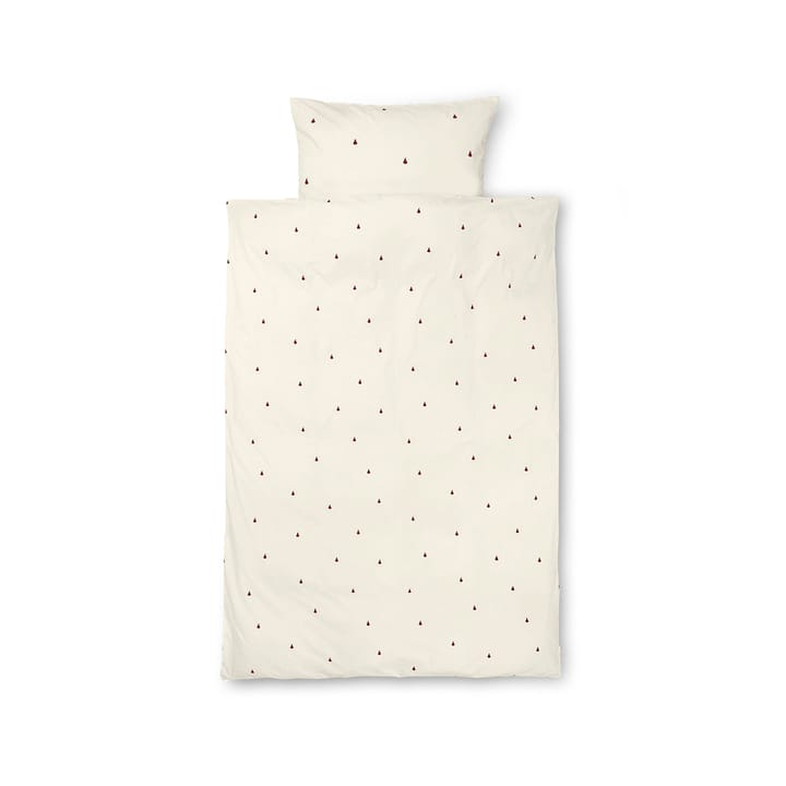 Pear sengetøj 70x100 cm - Off white-cinnamon - Ferm Living