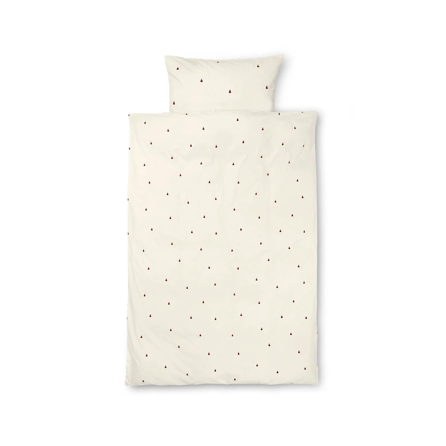 Pear sengetøj 70x100 cm, Off white-cinnamon Ferm Living