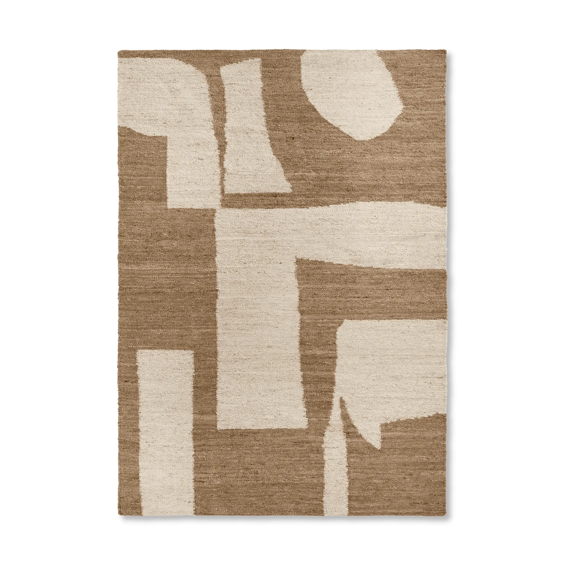 Piece uldtæppe, Offwhite/Toffee, 200x300 cm Ferm Living