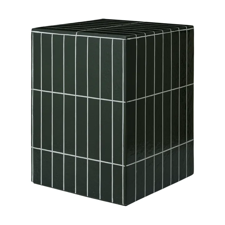 Pillar sidebord - Dark green, 32x32x42 cm - Ferm Living