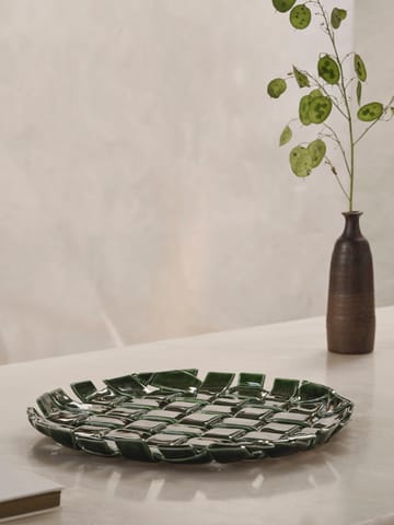 Plait fad Ø30 cm - Emerald green - Ferm Living