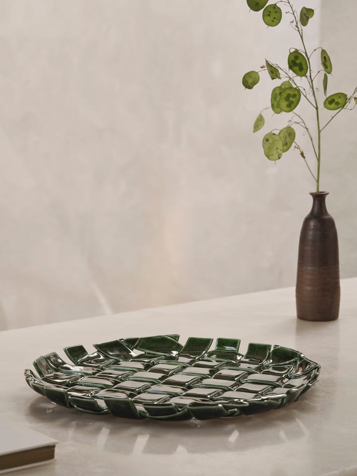 Plait fad Ø30 cm, Emerald green Ferm Living