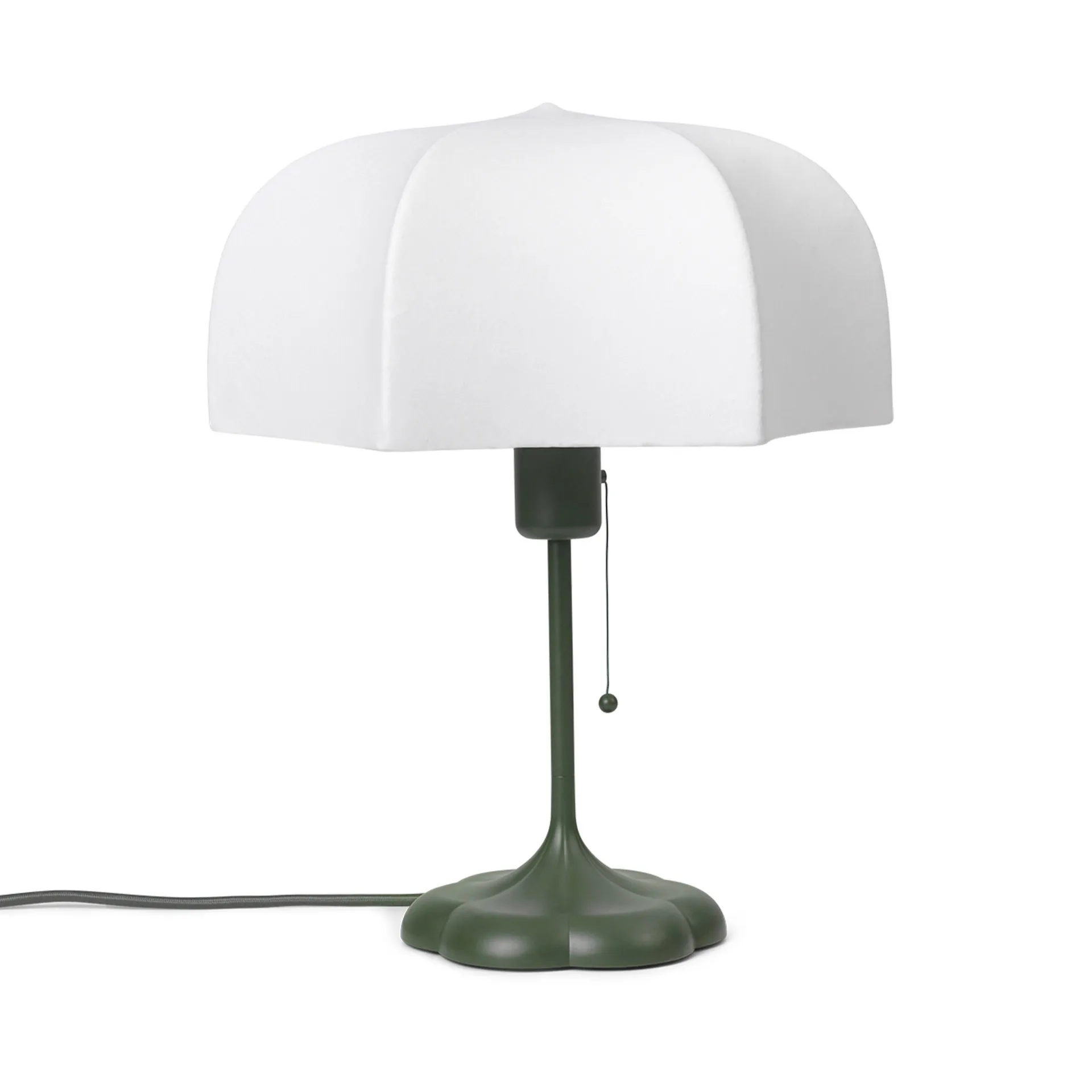 Poem bordlampe Ø30x42 cm, White/Grass green Ferm Living