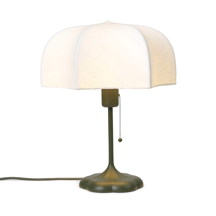 Poem bordlampe Ø30x42 cm, White/Grass green Ferm Living