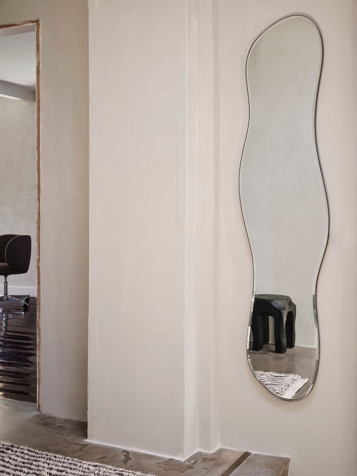 Pond spejl full size, Dark chrome Ferm Living