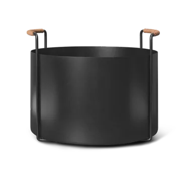 Port brændekurv, 42x40x32,4 cm - Black - Ferm Living