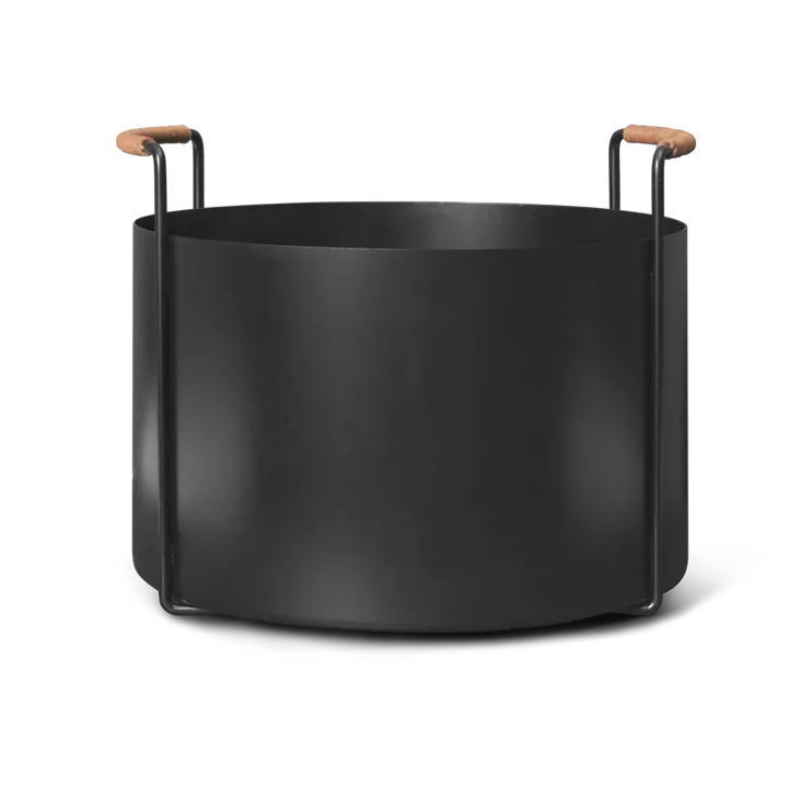 Port brændekurv, 42x40x32,4 cm - Black - Ferm Living