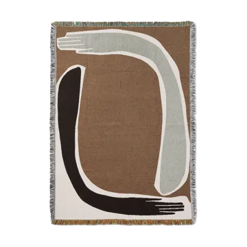 Pose Tapestry plaid 120x170 cm - Coffee - Ferm Living