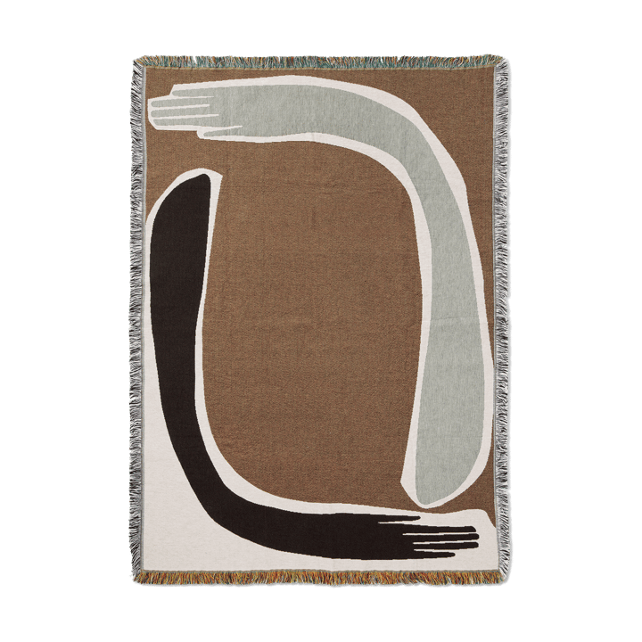 Pose Tapestry plaid 120x170 cm - Coffee - Ferm Living