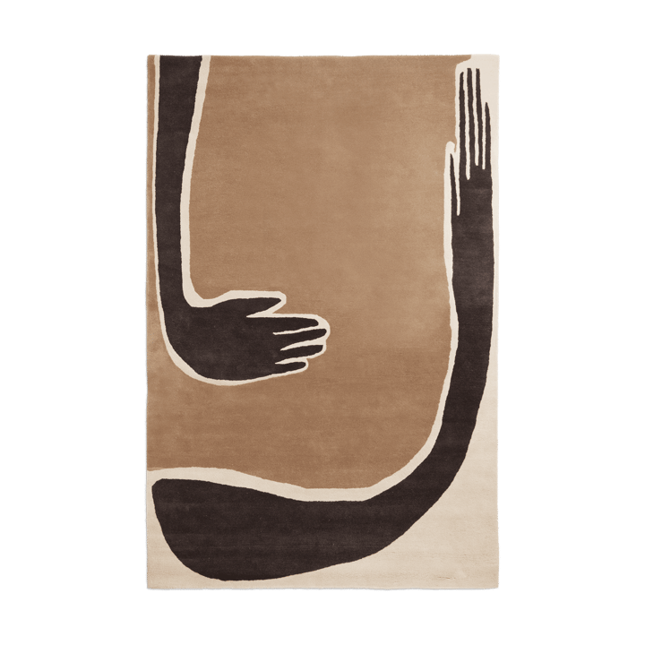 Pose tæppe - Coffee-off white, 200x300 cm - Ferm Living