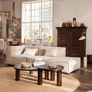 Post sofabord - oak smoked, large, lines - Ferm Living