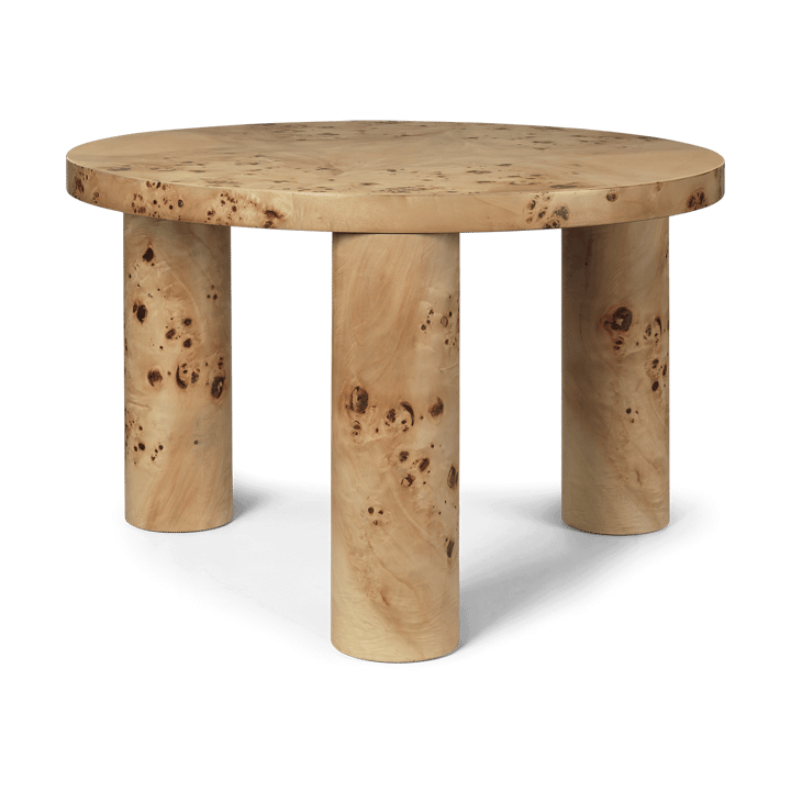 Post sofabord small Ø65 cm - Burl veneer - Ferm Living