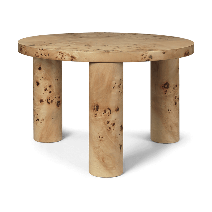 Post sofabord small Ø65 cm - Burl veneer - Ferm LIVING