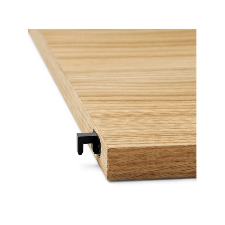 Punctual Perforated hylde 90 cm, oak oiled, anthracite Ferm Living