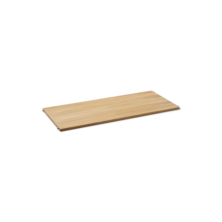 Punctual Perforated hylde 90 cm - oak oiled, light grey - Ferm Living