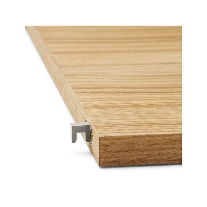 Punctual Perforated hylde 90 cm, oak oiled, light grey Ferm Living