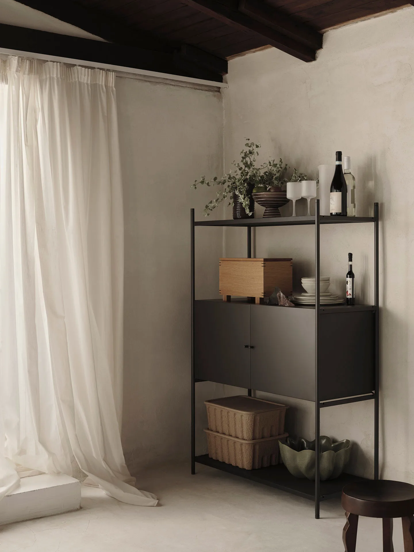 Punctual skab 41,6x91,5 cm, Anthracite Ferm Living