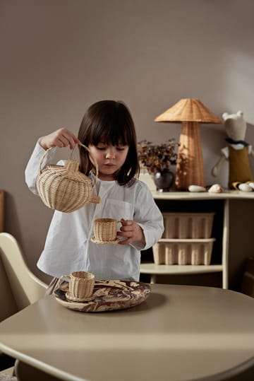 Rattan teservice 3 dele - Natural - Ferm Living