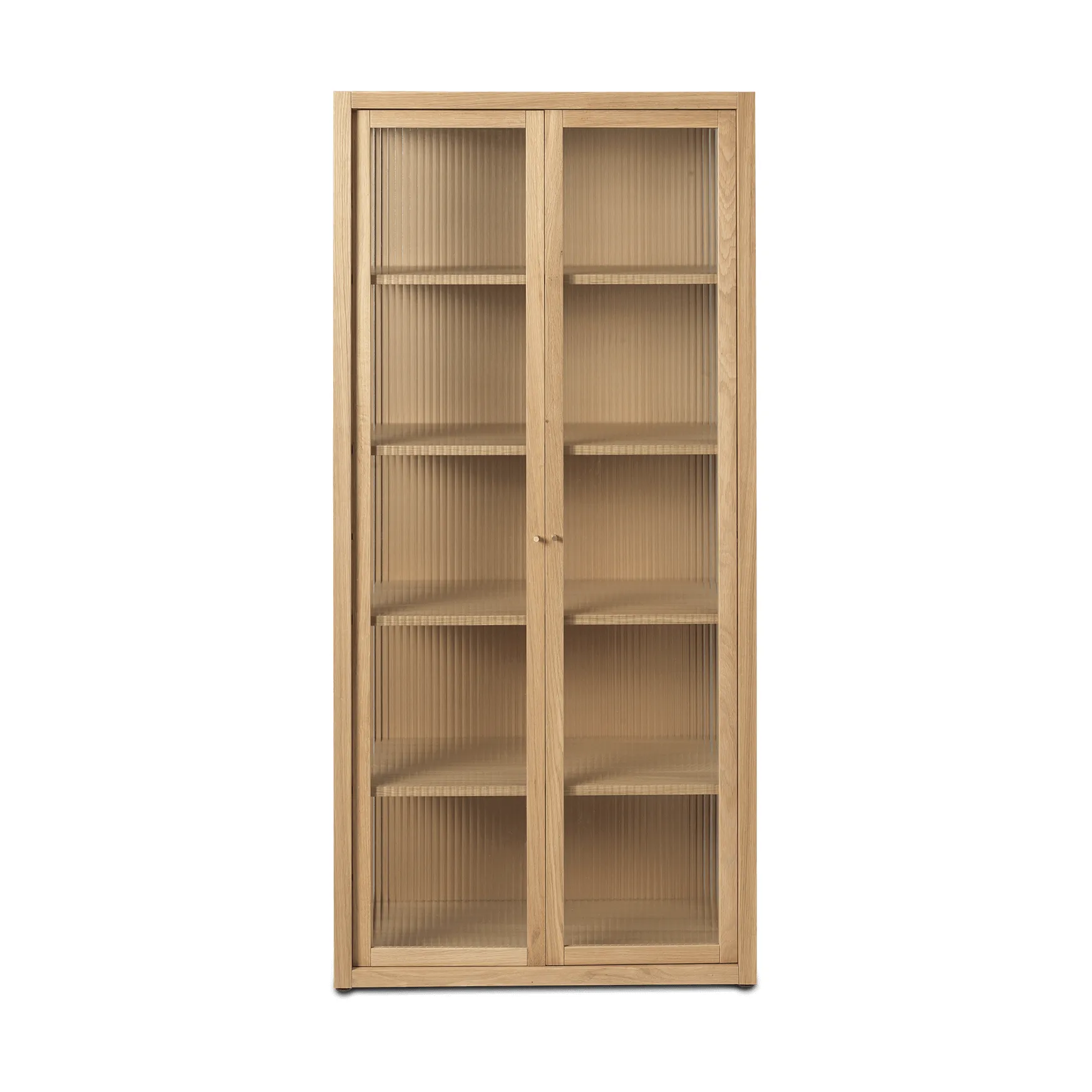 Reed vitrineskab 70x155 cm, Natural oak Ferm Living