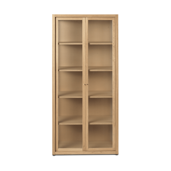 Reed vitrineskab 70x155 cm - Natural oak - Ferm Living
