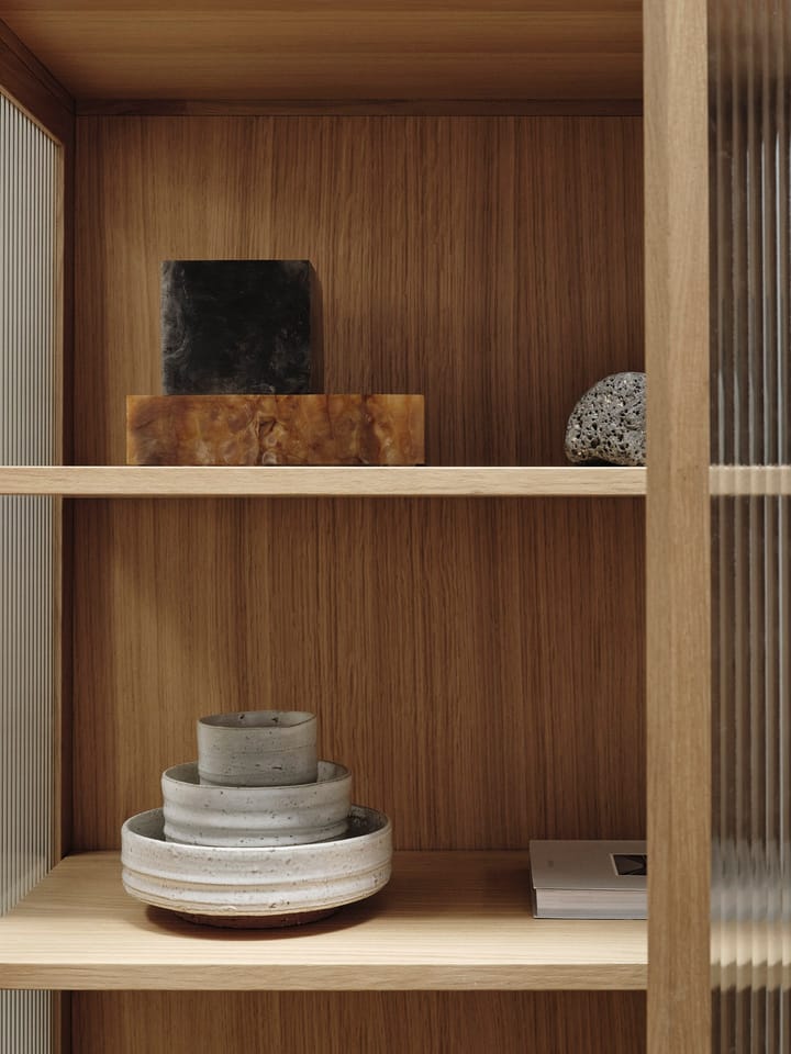 Reed vitrineskab 70x155 cm, Natural oak Ferm Living