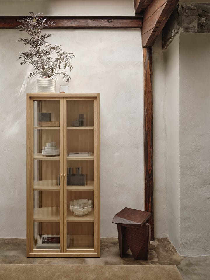 Reed vitrineskab 70x155 cm, Natural oak Ferm Living
