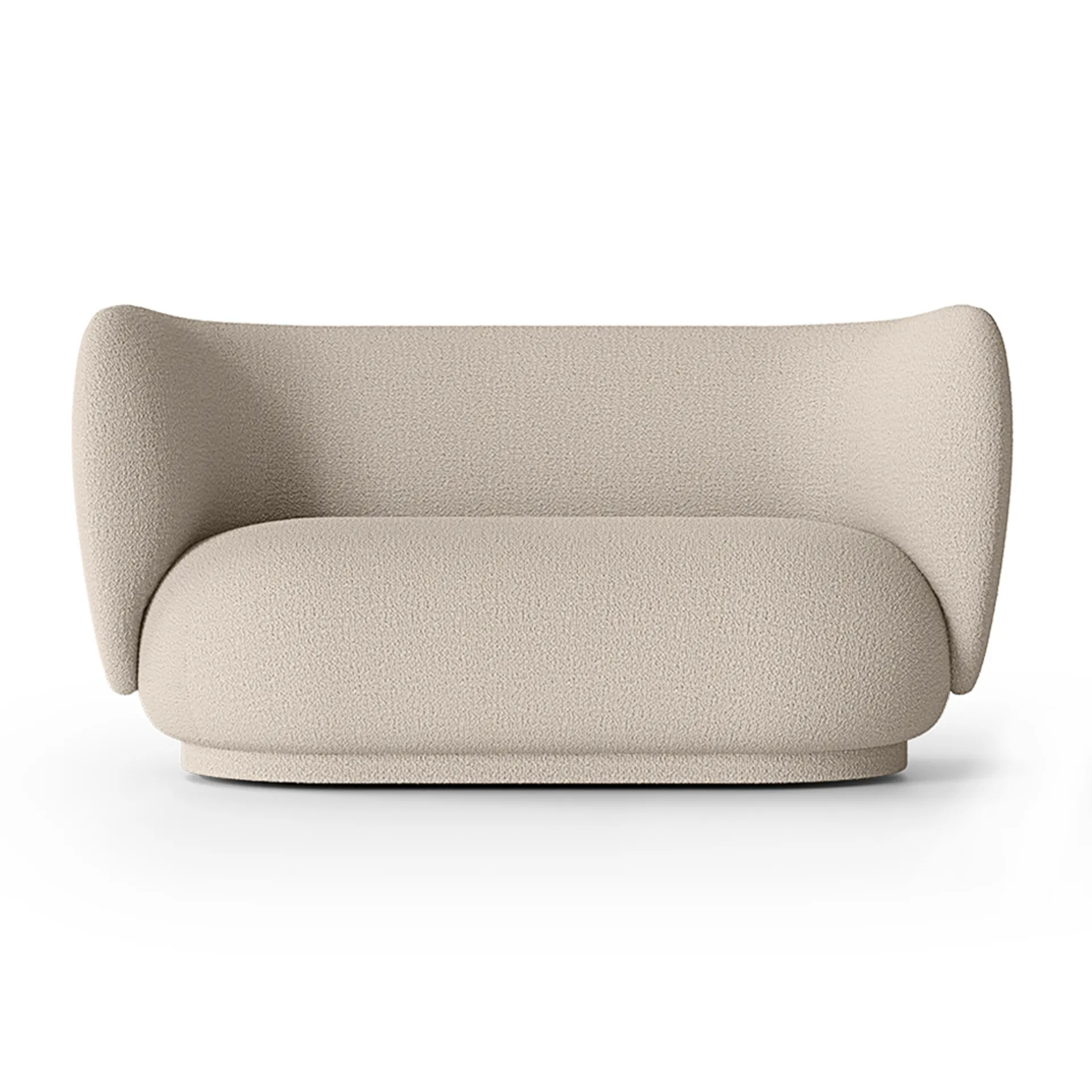 Ricco 2-personers sofa bouclé, Wool bouclé natural Ferm Living