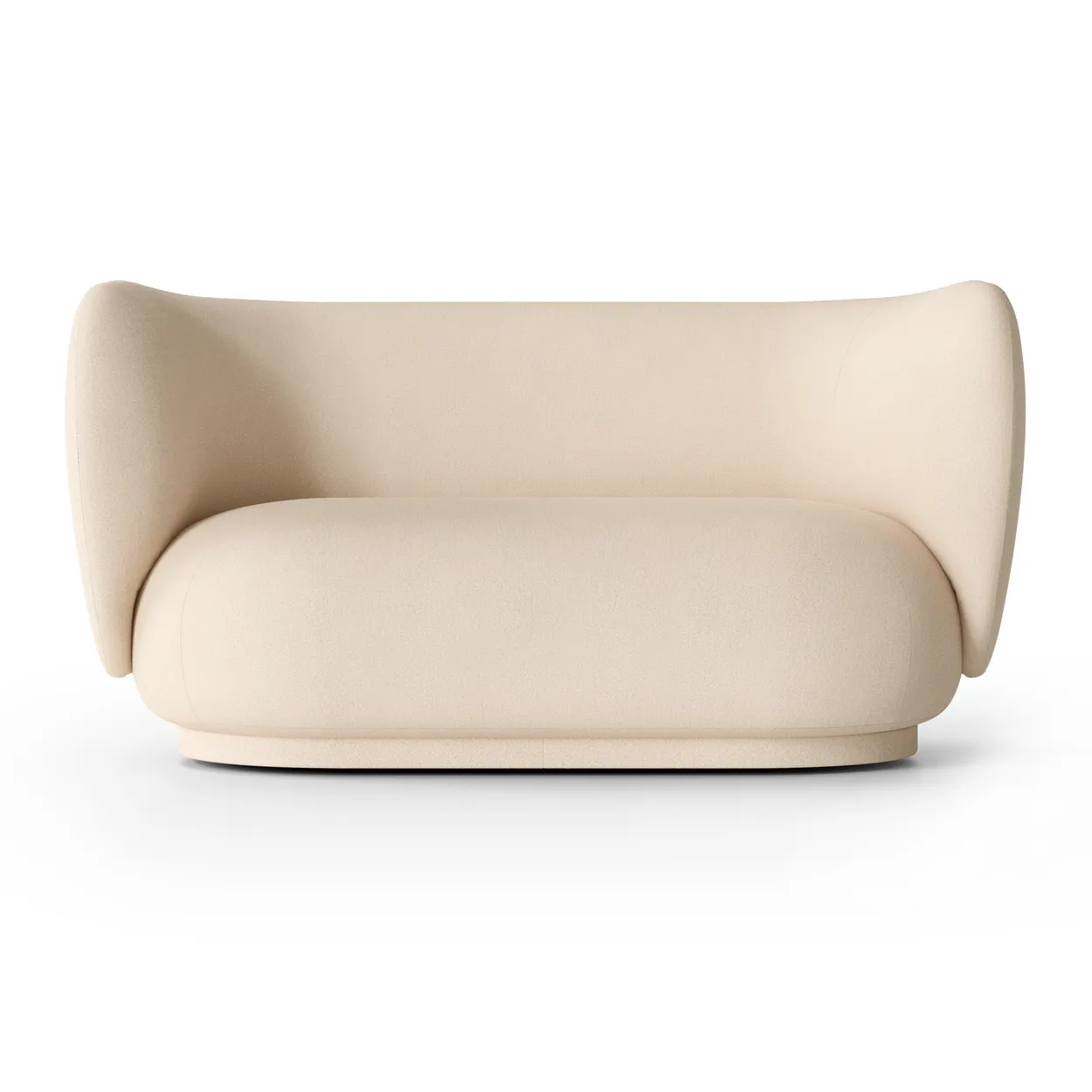 Ferm Living Rico 2-personers sofa Brushed offwhite | Skandinavisk Design | Sofaer | Hvid