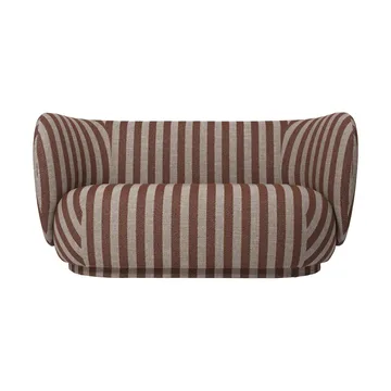 Rico 2-personers sofa - Louisiana, Sand-chocolate - Ferm Living