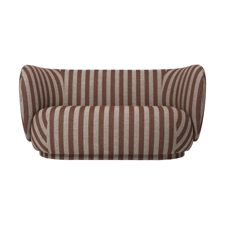Rico 2-personers sofa - Louisiana, Sand-chocolate - Ferm Living