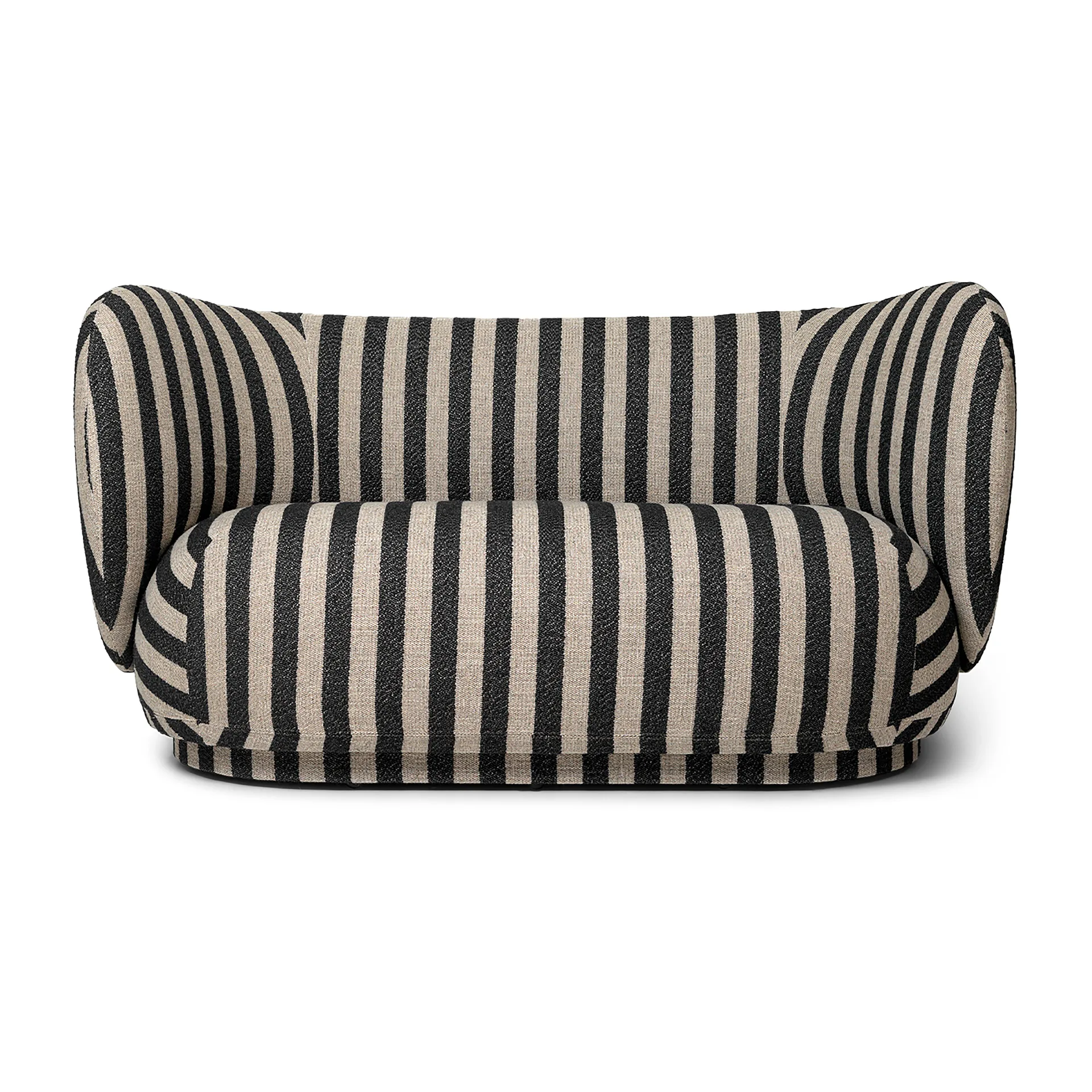 Rico 2-personers sofa, Louisiana Sand/Black Ferm Living