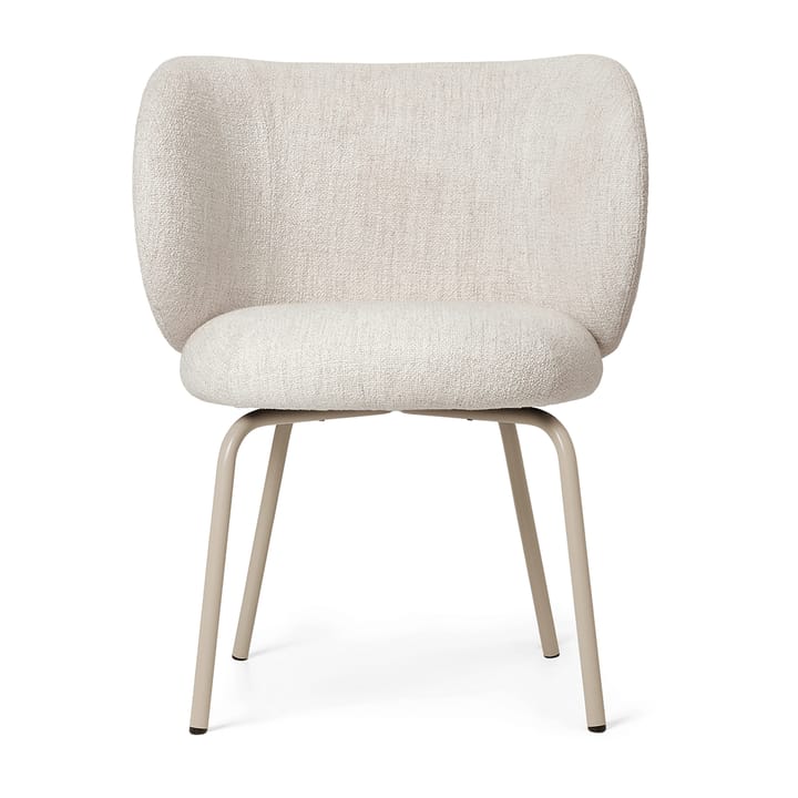 Rico dining chair bouclé - Offwhite/Cashmere - Ferm LIVING