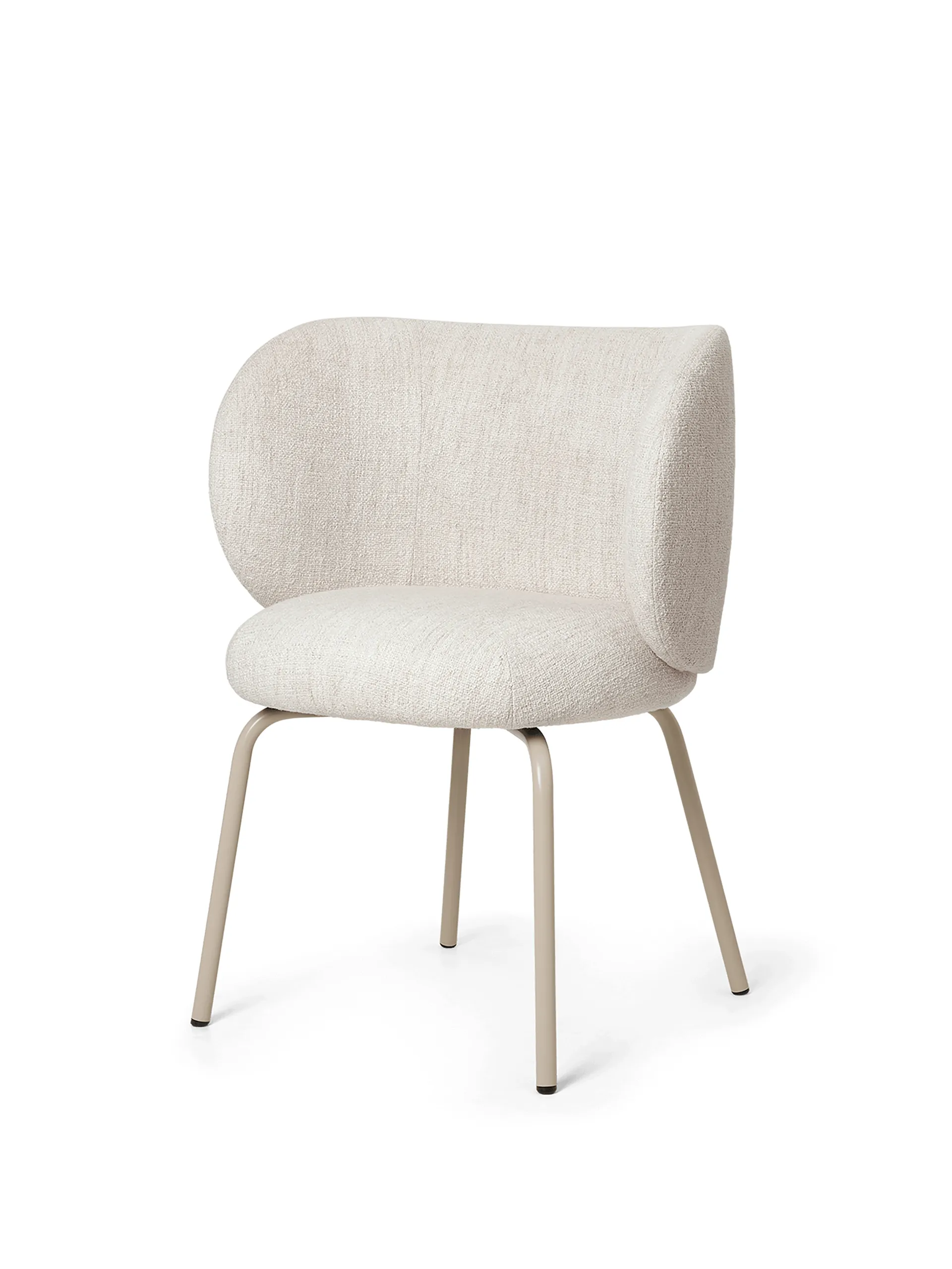 Rico dining chair bouclé, Offwhite/Cashmere Ferm Living