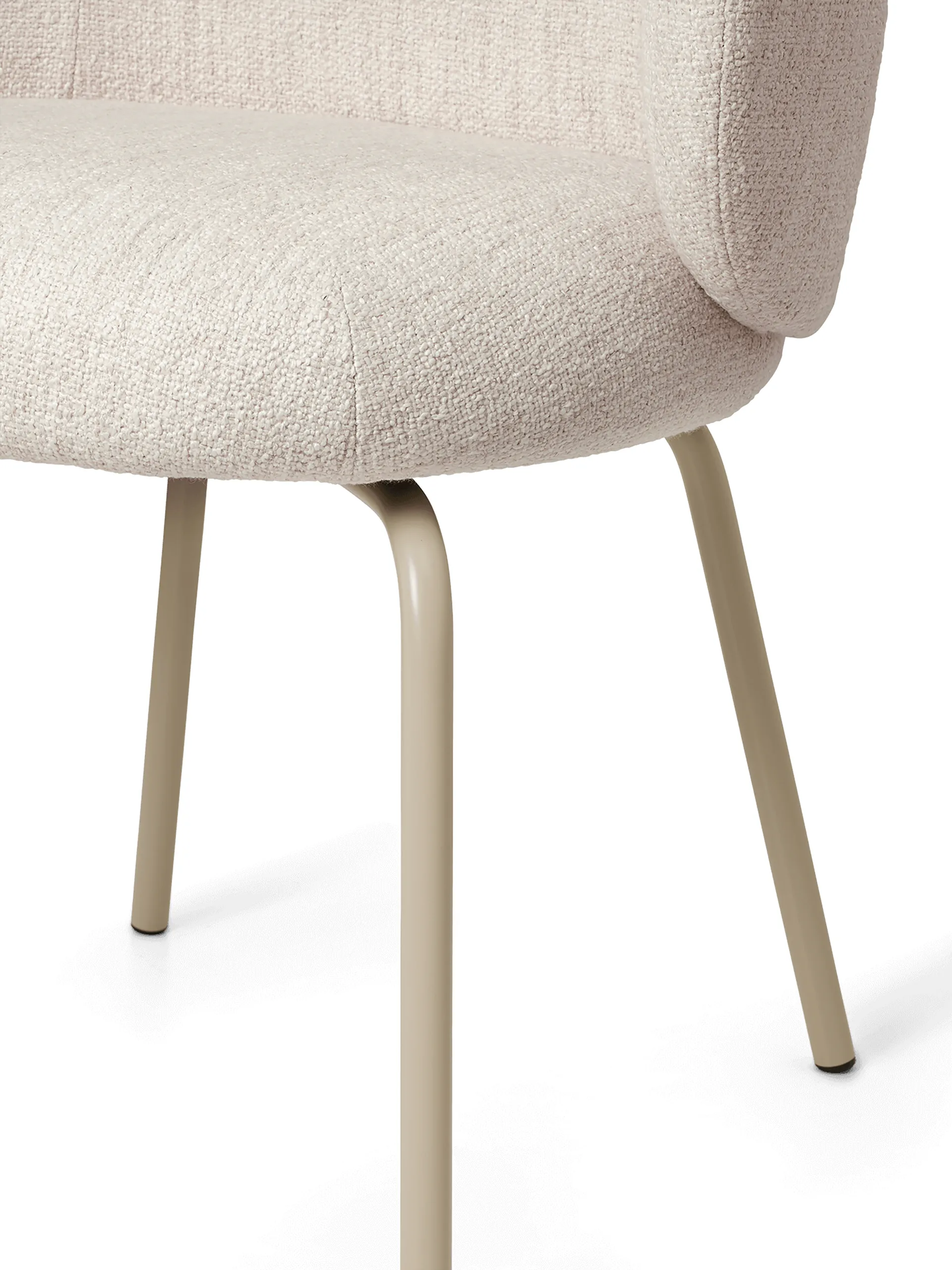 Rico dining chair bouclé, Offwhite/Cashmere Ferm Living