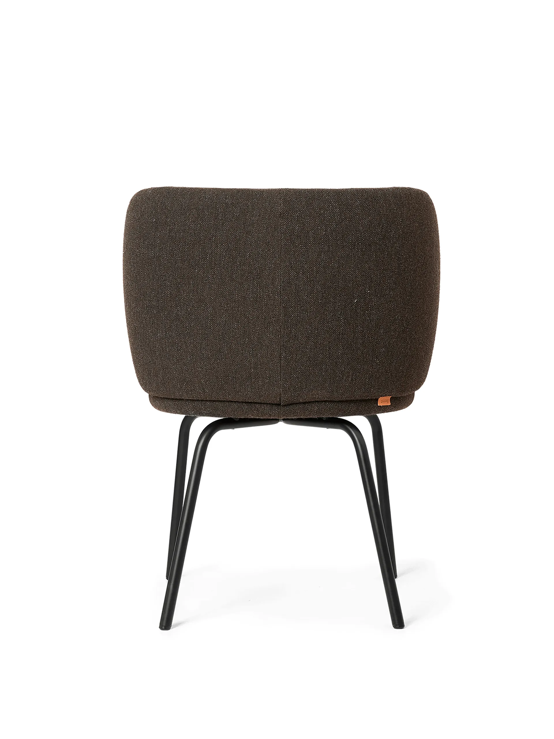 Rico dining chair hallingdal, Dark grey brown/Black Ferm Living