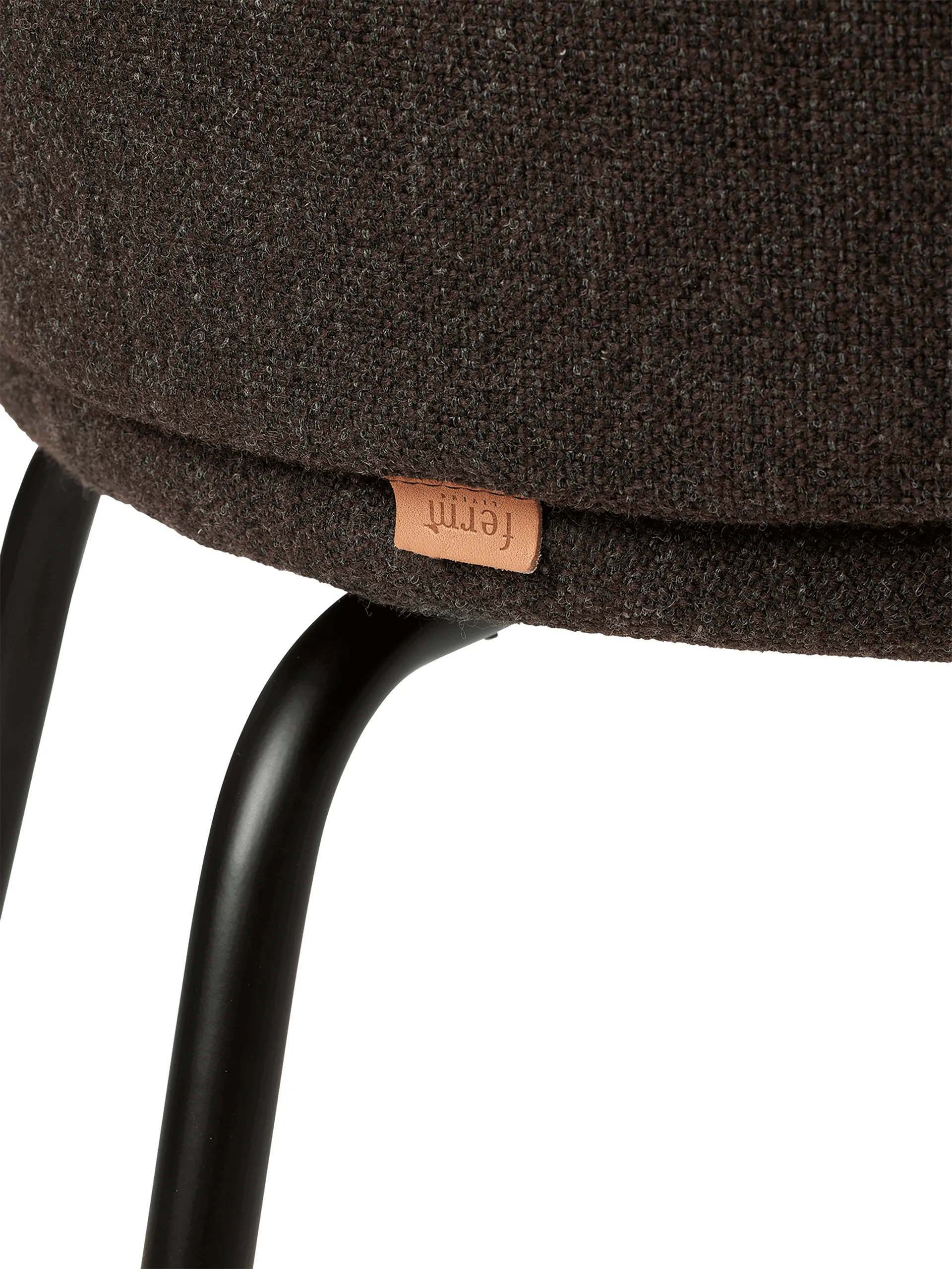 Rico dining chair hallingdal, Dark grey brown/Black Ferm Living