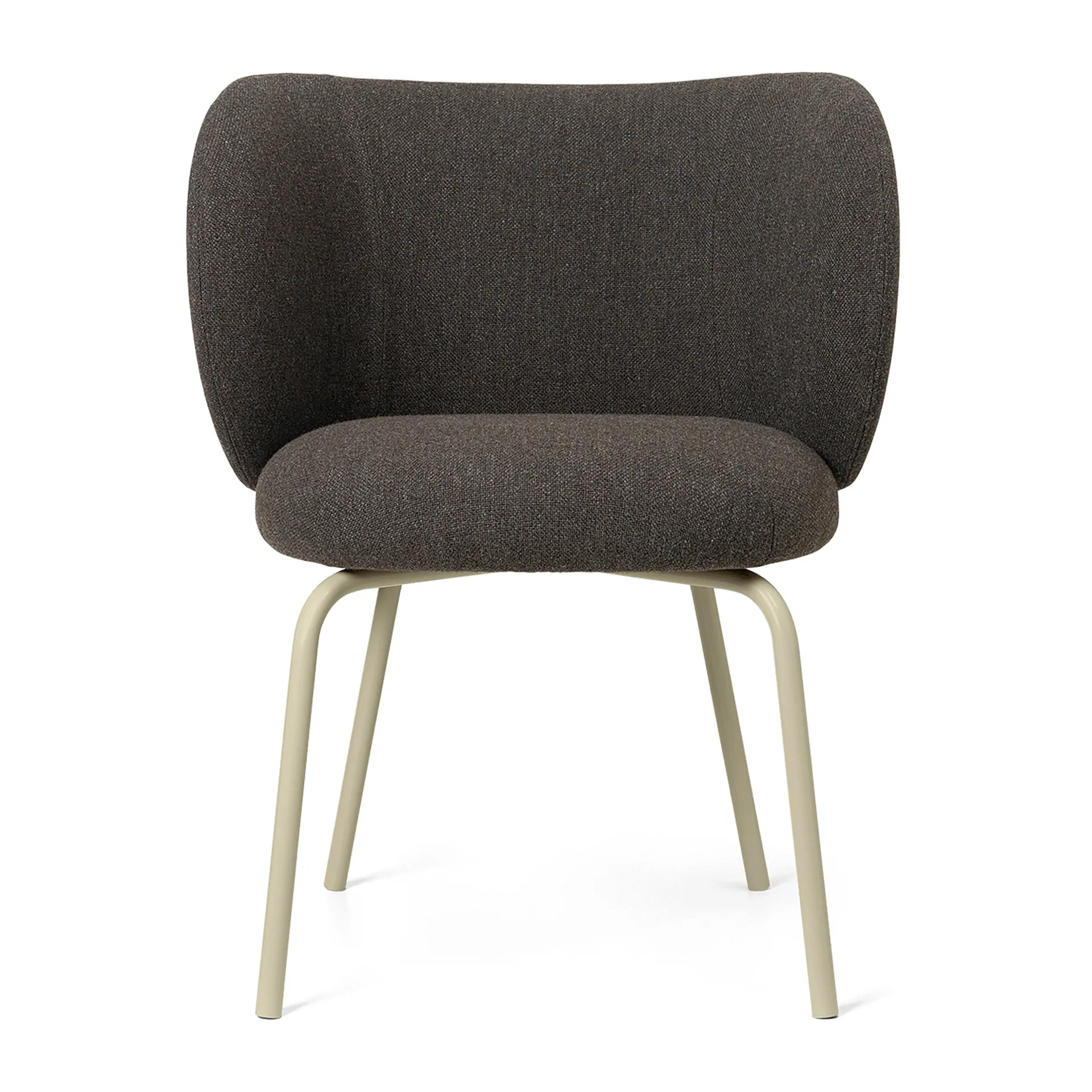 Rico dining chair hallingdal, Dark grey brown/Cashmere Ferm Living
