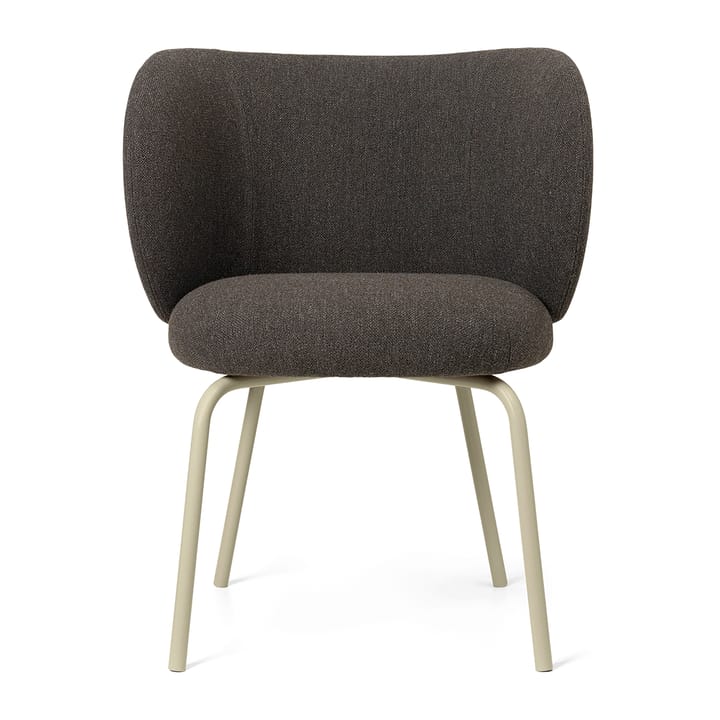 Rico dining chair hallingdal - Dark grey brown/Cashmere - Ferm LIVING