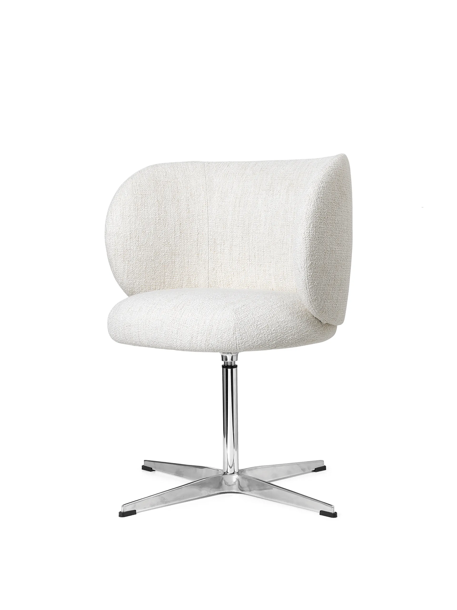Rico dining chair swivel bouclé, Offwhite Ferm Living
