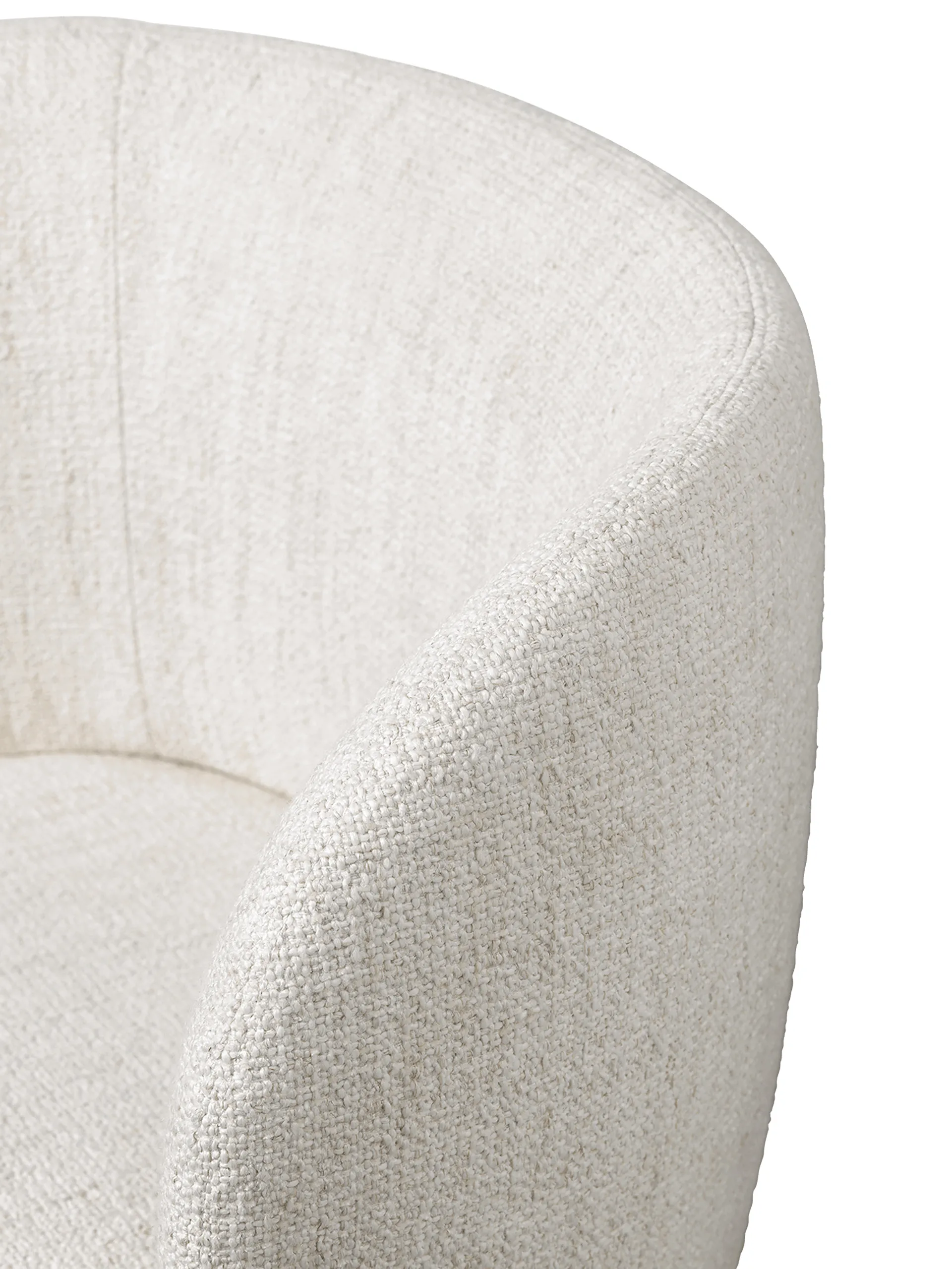 Rico dining chair swivel bouclé, Offwhite Ferm Living
