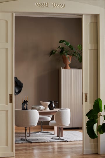 Rico dining chair swivel bouclé - Offwhite - ferm LIVING