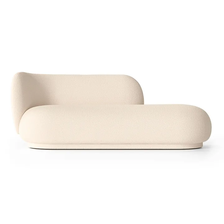 Rico divan chaiselong bouclé venstre - Wool offwhite - Ferm Living