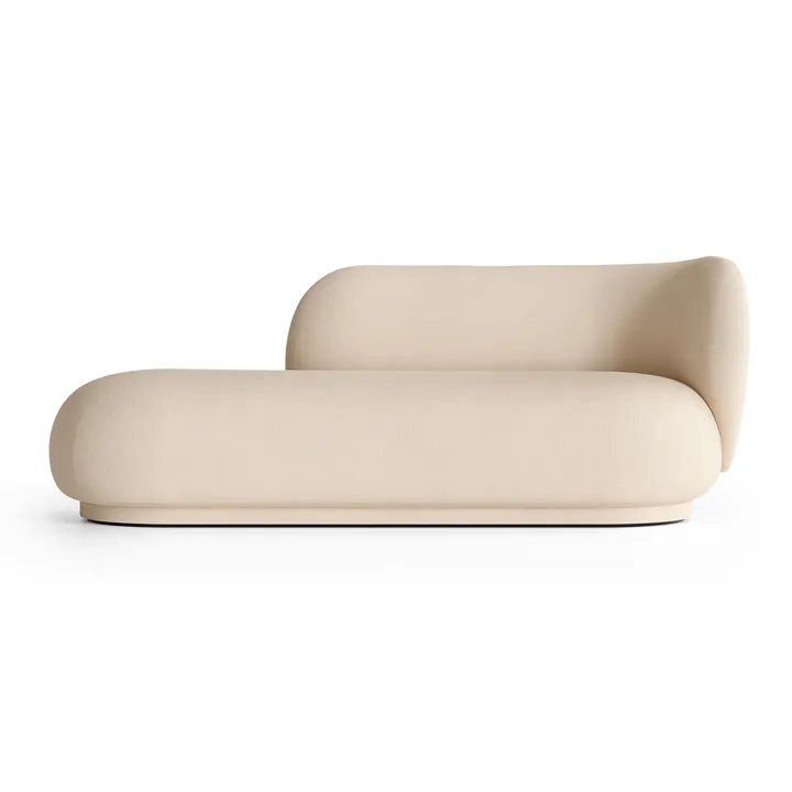 Rico divan chaiselong højre - Brushed offwhite - Ferm Living