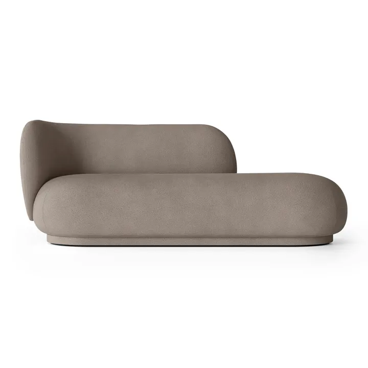 Rico divan chaiselong venstre - Brushed warm grey - Ferm Living